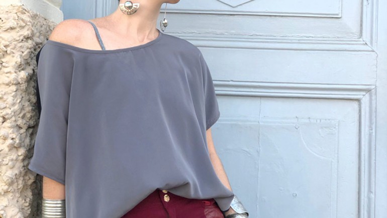 LOOK CALÇA COURO VINHO