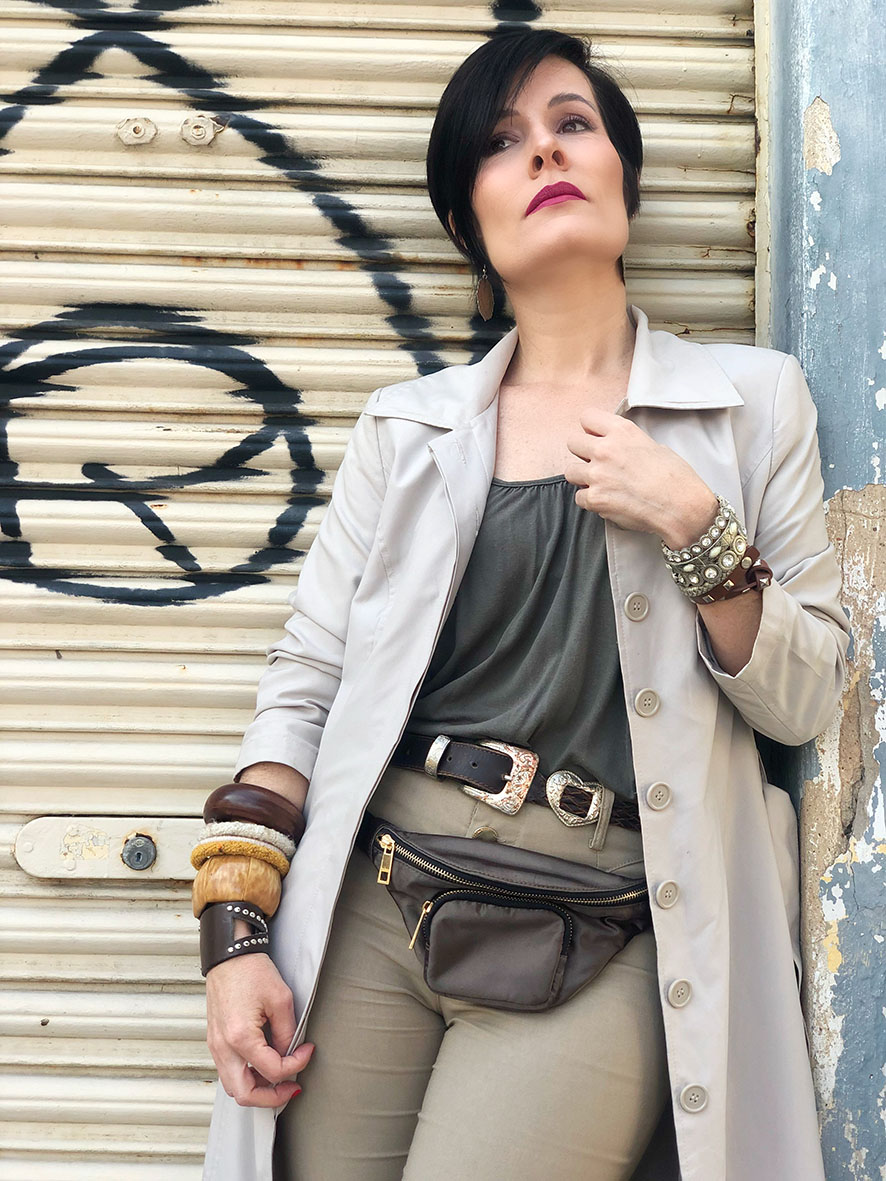 LOOK TRENCH COAT BEGE